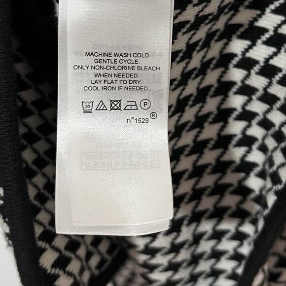 Lauren Ralph Lauren Womens Houndstooth Cotton Knit Blazer Size L Preppy Academia - Picture 6 of 8